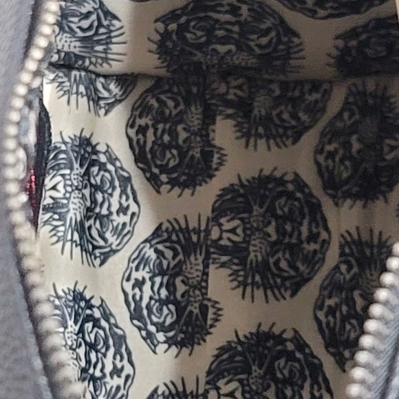 NWT Ed Hardy Cheetah Skull And Roses Tatoo Design Satchel/ Crossbody Handbag - Picture 13 of 15